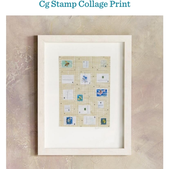 NWT Sundance CG Stamp Collage Print - Picture 1 of 4